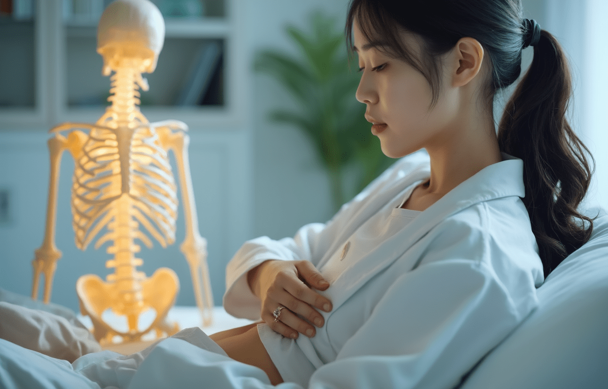 움직임이나 호흡에 따라 변하는 오른쪽 옆구리 통증 근골격계·신경 통증